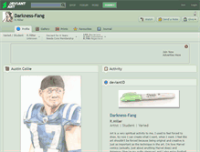 Tablet Screenshot of darkness-fang.deviantart.com