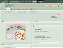 Tablet Screenshot of lollynanami.deviantart.com