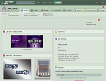 Tablet Screenshot of necroma.deviantart.com