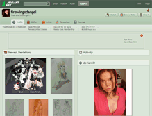 Tablet Screenshot of firewingedangel.deviantart.com