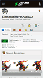 Mobile Screenshot of elementalheroshadow2.deviantart.com