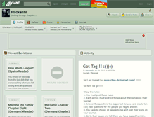 Tablet Screenshot of hisokaishi.deviantart.com