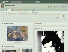 Tablet Screenshot of bellafontaine.deviantart.com