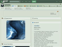Tablet Screenshot of nameless.deviantart.com