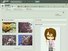 Tablet Screenshot of kureiji.deviantart.com