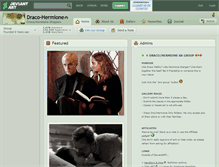 Tablet Screenshot of draco-hermione.deviantart.com