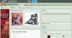 Desktop Screenshot of among-the-wolves.deviantart.com