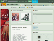 Tablet Screenshot of among-the-wolves.deviantart.com