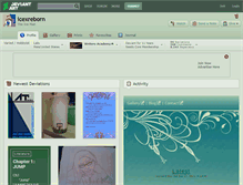 Tablet Screenshot of icexreborn.deviantart.com