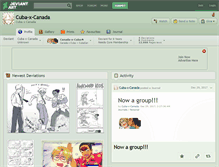 Tablet Screenshot of cuba-x-canada.deviantart.com