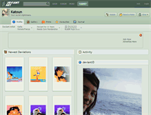 Tablet Screenshot of katoun.deviantart.com