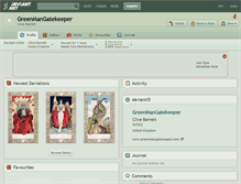 Tablet Screenshot of greenmangatekeeper.deviantart.com