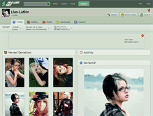 Tablet Screenshot of lion-lufkin.deviantart.com