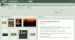 Desktop Screenshot of delade.deviantart.com