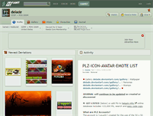 Tablet Screenshot of delade.deviantart.com