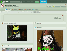 Tablet Screenshot of animefanfreaktv.deviantart.com