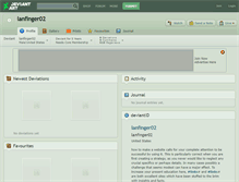 Tablet Screenshot of lanfinger02.deviantart.com