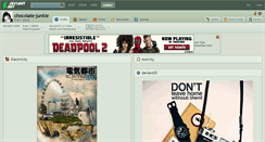 Desktop Screenshot of chocolate-junkie.deviantart.com