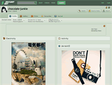 Tablet Screenshot of chocolate-junkie.deviantart.com