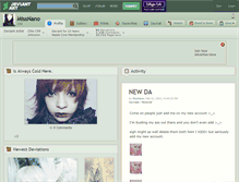 Tablet Screenshot of missnano.deviantart.com