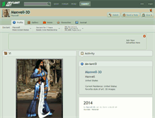 Tablet Screenshot of maxwell-3d.deviantart.com