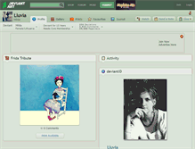 Tablet Screenshot of lluvia.deviantart.com