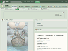 Tablet Screenshot of kirazy.deviantart.com