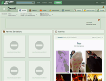 Tablet Screenshot of dixoxid.deviantart.com