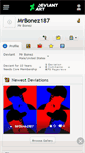 Mobile Screenshot of mrbonez187.deviantart.com