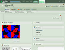 Tablet Screenshot of mrbonez187.deviantart.com