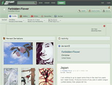 Tablet Screenshot of forbidden-flower.deviantart.com