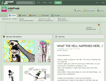 Tablet Screenshot of indiefreak.deviantart.com