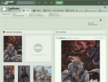 Tablet Screenshot of captrosko.deviantart.com