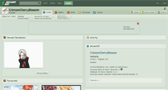 Desktop Screenshot of crimzoncherryblossom.deviantart.com