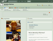 Tablet Screenshot of mentally-hilarious.deviantart.com