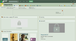 Desktop Screenshot of harpylink234.deviantart.com