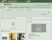 Tablet Screenshot of harpylink234.deviantart.com