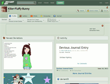 Tablet Screenshot of killer-fluffy-bunny.deviantart.com
