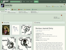 Tablet Screenshot of candy-hex.deviantart.com