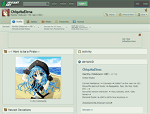 Tablet Screenshot of chiquitaelena.deviantart.com