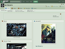 Tablet Screenshot of ian-navarro.deviantart.com