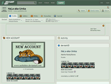 Tablet Screenshot of nala-aka-umka.deviantart.com