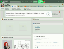 Tablet Screenshot of akuriku.deviantart.com