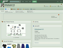 Tablet Screenshot of kirbyqueen123.deviantart.com