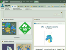 Tablet Screenshot of grompe.deviantart.com