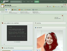Tablet Screenshot of oh-my-ja.deviantart.com