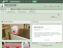 Tablet Screenshot of poison-fairy-ninja.deviantart.com