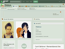 Tablet Screenshot of fillebleue.deviantart.com
