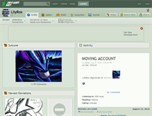 Tablet Screenshot of lilyrox.deviantart.com