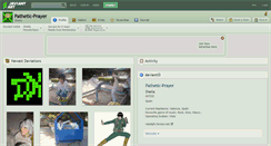 Desktop Screenshot of pathetic-prayer.deviantart.com